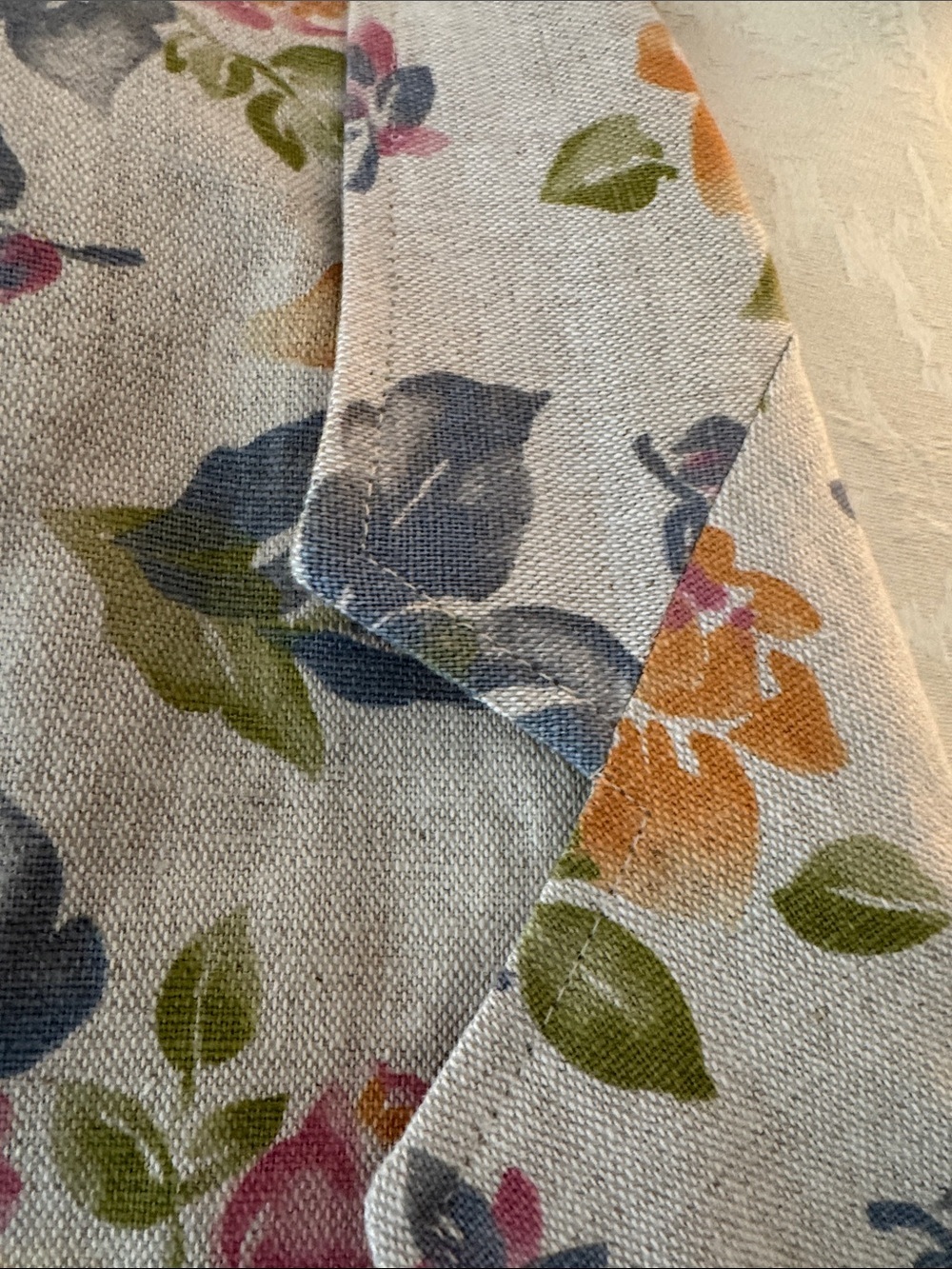 Vintage LL Bean Floral Pastel Linen-Blend Blazer - Cream Multi, sz 12 - Picture 5 of 13